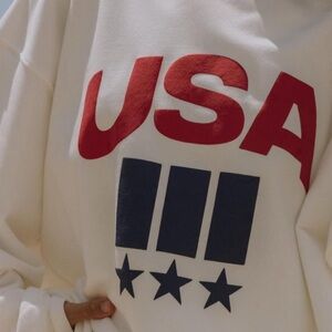 Daily Drills Red and Navy USA Graphic Hoodie